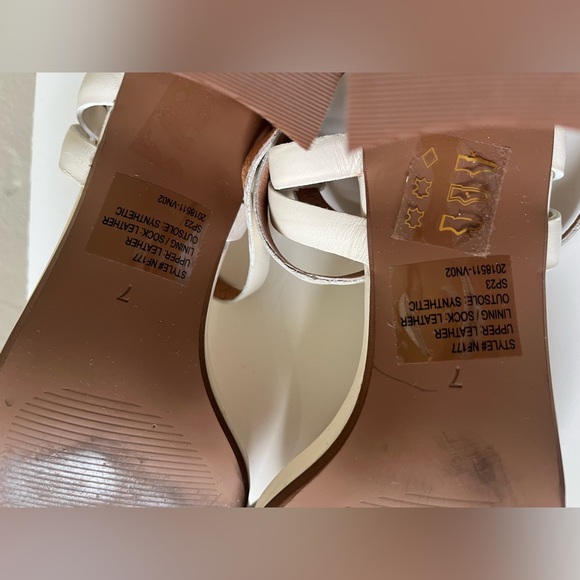 Madewell Elegant off White Block Heel Sandals size 7 - Picture 10 of 14